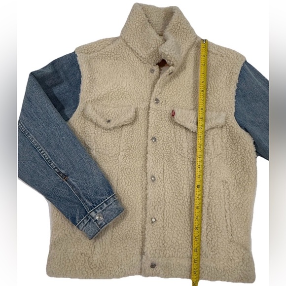 Levi's mens Hybrid Relaxed Cozy Trucker size Small (read description) - Picture 7 of 10